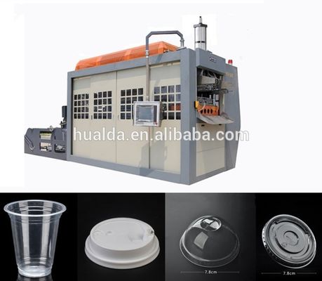 Büyük plastik bardak kapağı termoform makinesi Tedarikçi