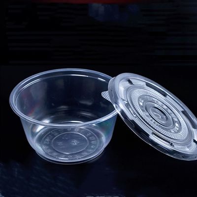Kapak kapaklı Mini çevre dostu pp şeffaf plastik tek sos fincan Tedarikçi