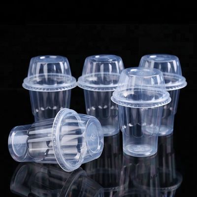 Kapaklı dondurma için ucuz çevre dostu 10oz şeffaf PET plastik bardak Tedarikçi