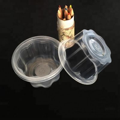 Kapaklı dondurma için ucuz çevre dostu 10oz şeffaf PET plastik bardak Tedarikçi